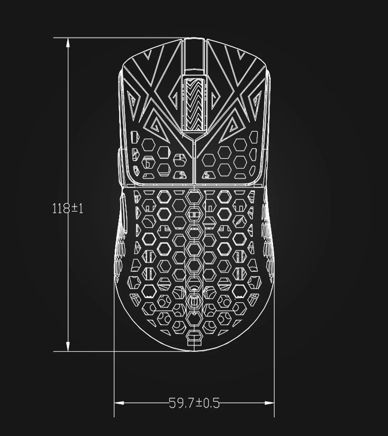 VANCER X Arbiter AKITSU Carbon Fiber 8K Wireless Gaming Mouse