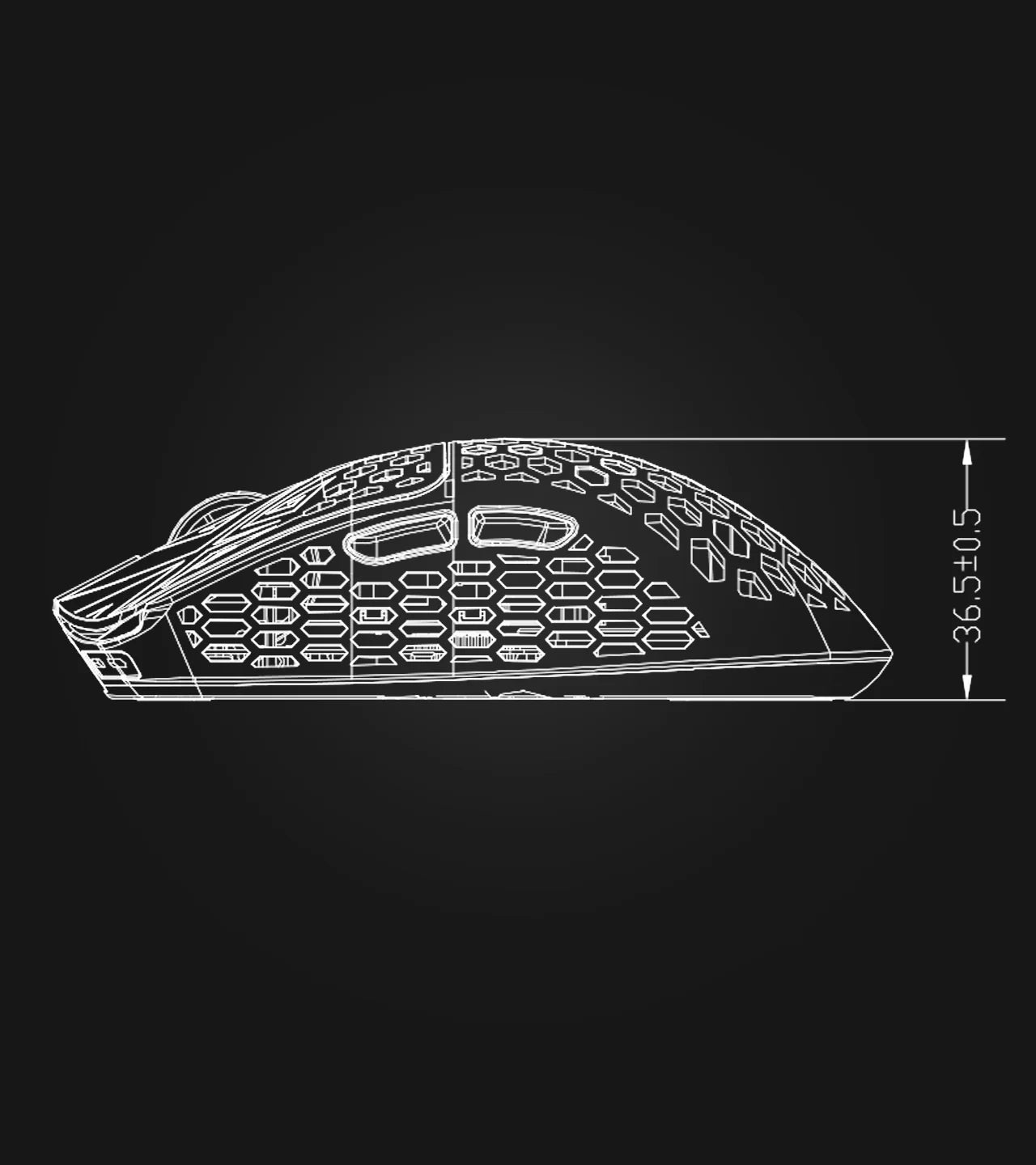 VANCER X Arbiter AKITSU Carbon Fiber 8K Wireless Gaming Mouse