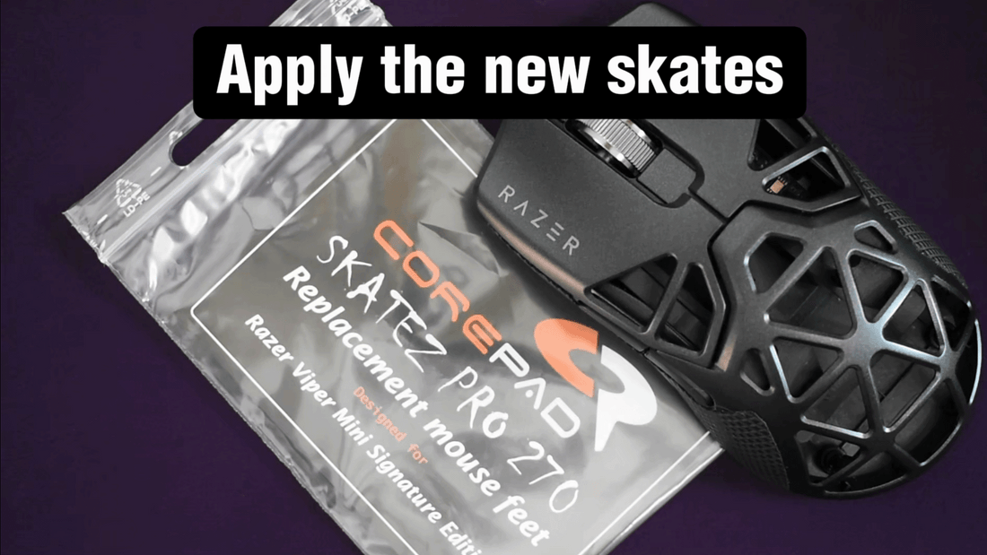 How to replace your mouse skates. A video guide.